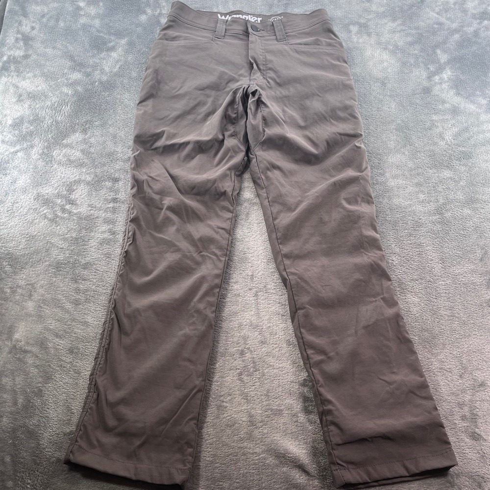 Wrangler Outdoor Mens Fleece Lined Utility Pants Gray 30x32 NW880SM Hiking Work